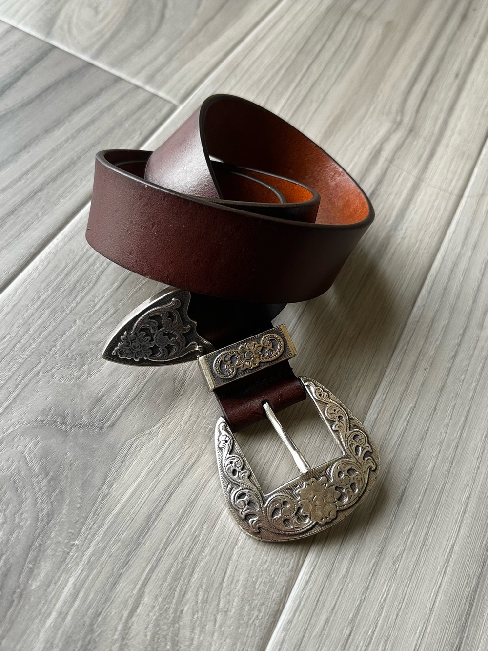 Silpada Designs Leather Western Belt